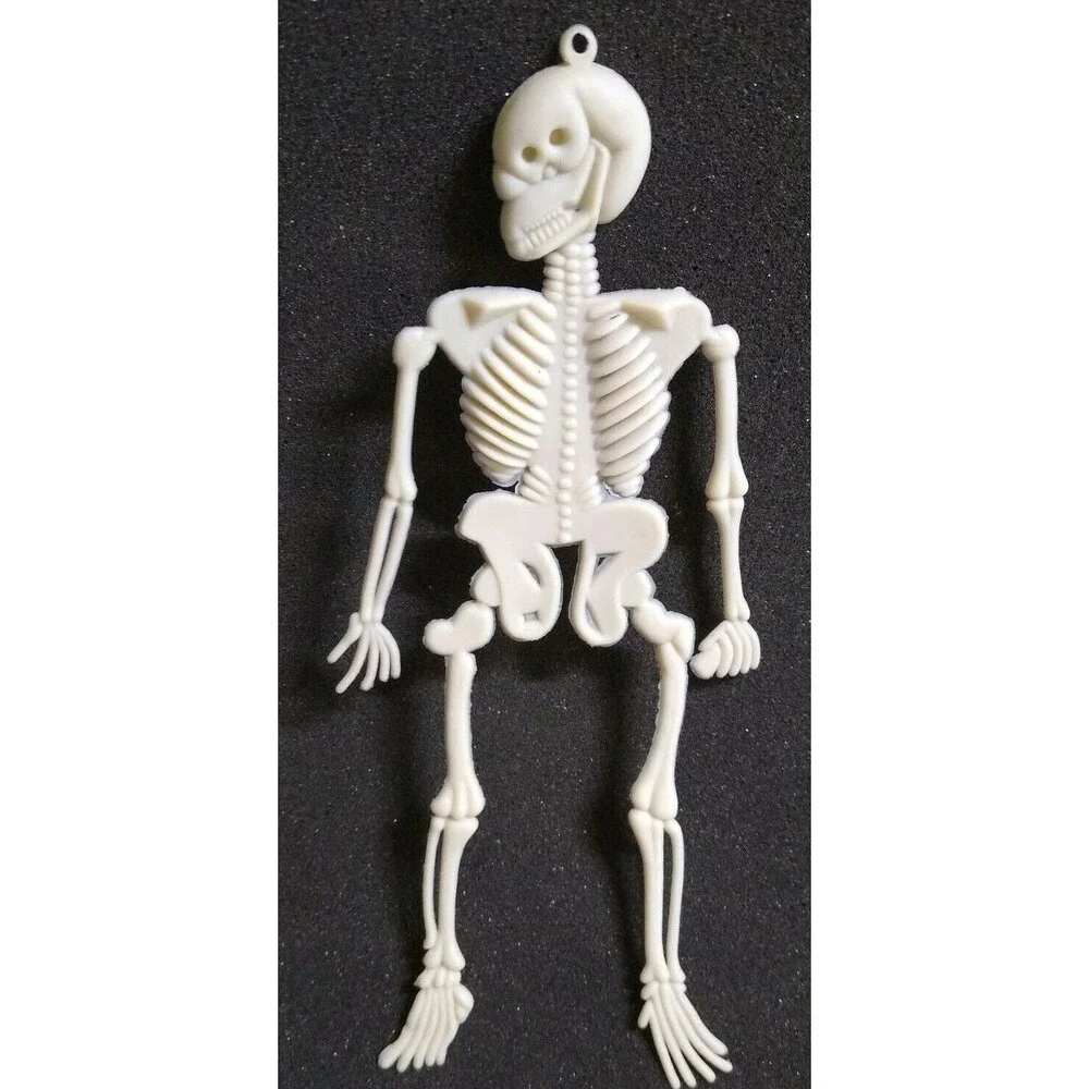 Vintage Halloween Skeleton Toy Dangler 9